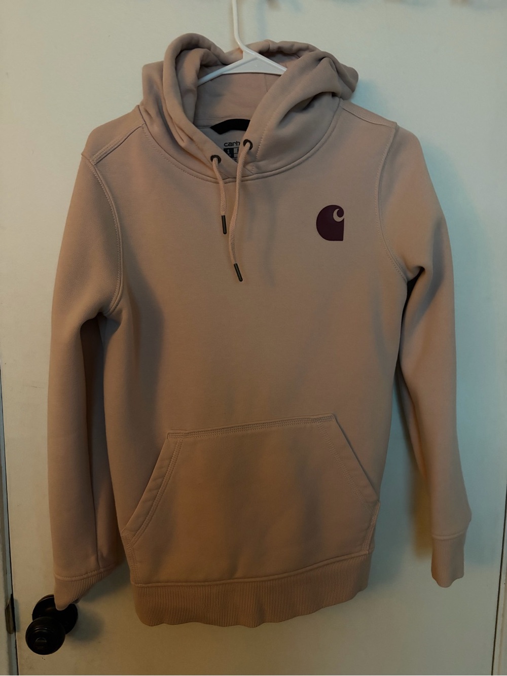 Carhartt women’s Hooded Sweatshirt in light pink